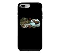 Carcasa para iPhone 7 Plus/8 Plus Aventura al Aire Libre Alce Canoa Camping Senderismo Arte del Desierto