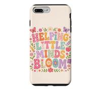 Carcasa para iPhone 7 Plus/8 Plus Ayudando a Little Minds Bloom Teacher Floral Mariposa Manzana