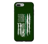 Carcasa para iPhone 7 Plus/8 Plus Back The Green Thin Green Line American Flag Border Patrol