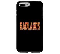 Carcasa para iPhone 7 Plus/8 Plus Badlands Coloridas Formaciones Rocas Clásicas Letras en Negrita