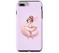 Carcasa para iPhone 7 Plus/8 Plus Bailarina Girl Dancing Name First Letter C Girly Tutu Ballet