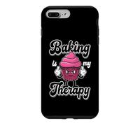 Carcasa para iPhone 7 Plus/8 Plus Baking Is My Therapy - Linda Comida Divertida para Amantes de los Cupcakes