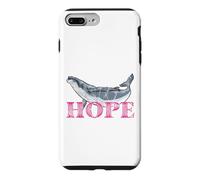 Carcasa para iPhone 7 Plus/8 Plus Ballena jorobada Hope Line Art - Diseño detallado de Ballena