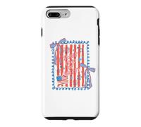 Carcasa para iPhone 7 Plus/8 Plus Bandera con Lazo de Sweet Land of Liberty Patriotic Coquette, EE. UU.