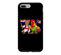 Carcasa para iPhone 7 Plus/8 Plus Bandera Croacia Puerto Rico Raíces croatas puertorriqueña