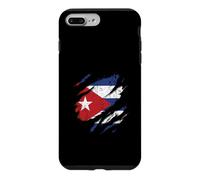 Carcasa para iPhone 7 Plus/8 Plus Bandera Cubana Diseño Rasgado Patriotismo