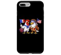 Carcasa para iPhone 7 Plus/8 Plus Bandera de Francia y Estados Unidos Raíces