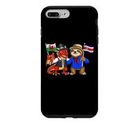Carcasa para iPhone 7 Plus/8 Plus Bandera de Gales y Costa Rica Raíces galesas costarricense