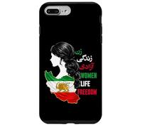 Carcasa para iPhone 7 Plus/8 Plus Bandera de León y Sol de Irán Gratis - Mujeres persas, Vida, Libertad