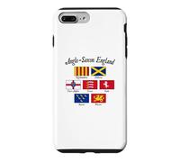 Carcasa para iPhone 7 Plus/8 Plus Bandera de los reinos anglosajones de Inglaterra con Letras Negras