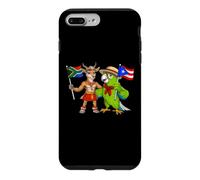 Carcasa para iPhone 7 Plus/8 Plus Bandera de Puerto Rico y Sudáfrica Raíces puertorriqueño