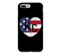 Carcasa para iPhone 7 Plus/8 Plus Bandera del país del Mundo de Estados Unidos KC Heart Kansas City Love Letters US