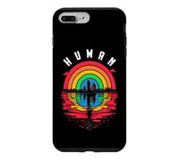 Carcasa para iPhone 7 Plus/8 Plus Bandera LGBTQ Humana Mes del Orgullo Gay Ciudad LGBT Arco Iris Lesbianas