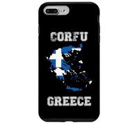Carcasa para iPhone 7 Plus/8 Plus Bandera Retro de Grecia Envejecida de Corfú