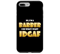 Carcasa para iPhone 7 Plus/8 Plus Barber Idgaf Meme Cute Occupation Hairdresser Gear Barbers