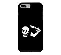 Carcasa para iPhone 7 Plus/8 Plus Bartholomew Roberts Bandera Pirata Jolly Roger Skull Captain