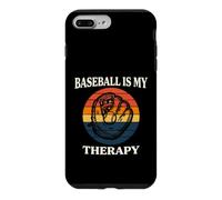 Carcasa para iPhone 7 Plus/8 Plus Baseball Is My Therapy Vintage Retro Glove Player