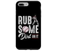 Carcasa para iPhone 7 Plus/8 Plus Baseball Rub Some Dirt On It Frases de Humor Divertido Citas