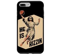 Carcasa para iPhone 7 Plus/8 Plus Basketball Slam Dunk Jesús Memes Él ha resucitado Rizzin Jesús
