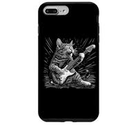 Carcasa para iPhone 7 Plus/8 Plus Bass Guitar Cat Jazz Rock Metal Music Blues Kitty