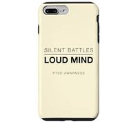 Carcasa para iPhone 7 Plus/8 Plus Batallas silenciosas Mente ruidosa Conciencia sobre el TEPT Salud Mental