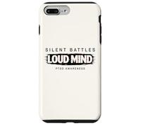 Carcasa para iPhone 7 Plus/8 Plus Batallas silenciosas Mente ruidosa TEPT Glitch Diseño Salud Mental