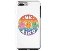 Carcasa para iPhone 7 Plus/8 Plus Be Kind Retro Happy Face, arcoíris Vintage Desgastado y Colorido