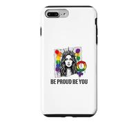 Carcasa para iPhone 7 Plus/8 Plus Be Proud and Be You Rainbow LGBTQ Pride Feminista