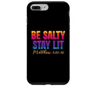 Carcasa para iPhone 7 Plus/8 Plus Be Salty Stay Lit Christian Matthew 5:13-16 Faith