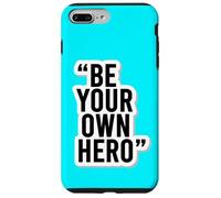 Carcasa para iPhone 7 Plus/8 Plus Be Your Own Hero - Adhesivo Motivacional con Cita