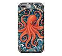 Carcasa para iPhone 7 Plus/8 Plus Belle Epoque Pulpo Vintage Ocean Art