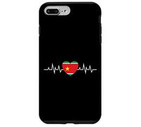 Carcasa para iPhone 7 Plus/8 Plus Belle idee Cadeau Coeur Drapeau de la Guadeloupe 971 gwada