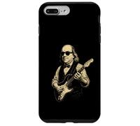 Carcasa para iPhone 7 Plus/8 Plus Ben Franklin Tocando la Guitarra Divertido 4 de Julio Retro Vintage