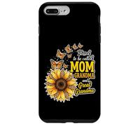Carcasa para iPhone 7 Plus/8 Plus Bendecidos de ser llamados Mamá y Abuela Sunflower Día de la Madre