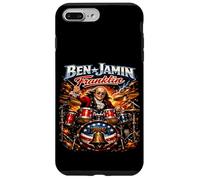 Carcasa para iPhone 7 Plus/8 Plus Benjamin Franklin Drummer Patriotic Rock Legend Design!