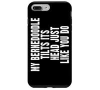 Carcasa para iPhone 7 Plus/8 Plus Bernedoodle Dog Lover Tilt Head Funny Cute Men Women