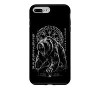 Carcasa para iPhone 7 Plus/8 Plus Berserker Oso Guerrero Odin Runas Brújula nórdica Vikingo