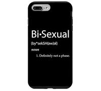 Carcasa para iPhone 7 Plus/8 Plus Bi-Sexual Definition Joke Funny LGBTQ Gay Pride Community Bi