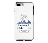 Carcasa para iPhone 7 Plus/8 Plus Bienvenido a Madrid Santo Padre 2026 Paloma de Paz Católico