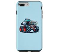 Carcasa para iPhone 7 Plus/8 Plus Big Wheels Police Car Vehicle Kids Boys Monster Truck