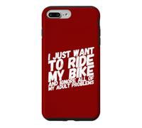 Carcasa para iPhone 7 Plus/8 Plus Biker I Just Want To Ride My Bike Motocicleta Motocicleta