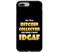 Carcasa para iPhone 7 Plus/8 Plus Bitcoin Collector Costume Idgaf Meme BTC Mining Gear Bitcoin