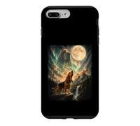 Carcasa para iPhone 7 Plus/8 Plus Bloodhound Aullando en la Luna - Papá Perro Amante de los sabuesos