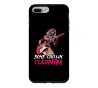 Carcasa para iPhone 7 Plus/8 Plus Bone Chillin' Cleopatra Tocando Guitarra Egipto Egipto Terror Egipcio