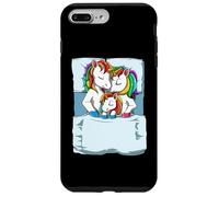 Carcasa para iPhone 7 Plus/8 Plus Bonita Familia De Unicornios Durmiendo En La Cama