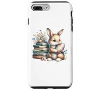Carcasa para iPhone 7 Plus/8 Plus Bookish Easter Bunny Reading Book Every Bunny Loves to Read