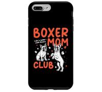 Carcasa para iPhone 7 Plus/8 Plus Boxer Mom Club Dog Mom Mama Día de la Madre