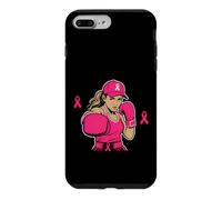 Carcasa para iPhone 7 Plus/8 Plus Boxing Black African American Fight Breast Cancer Ribbon