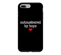 Carcasa para iPhone 7 Plus/8 Plus Boy Mom Outnumbered by Boys Mama,I Love My Sons,Mom of Boys