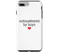 Carcasa para iPhone 7 Plus/8 Plus Boy Mom Outnumbered by Boys Mama,I Love My Sons,Mom of Boys